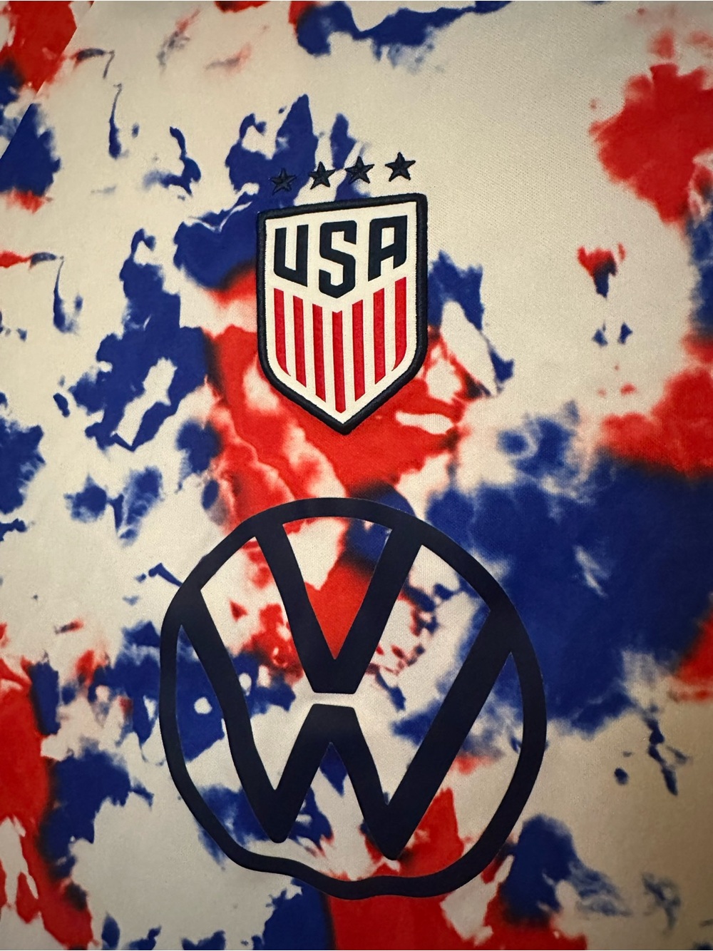 Team USA Kids Tie-Dye Soccer Jersey - Red & Blue - Picture 2 of 4